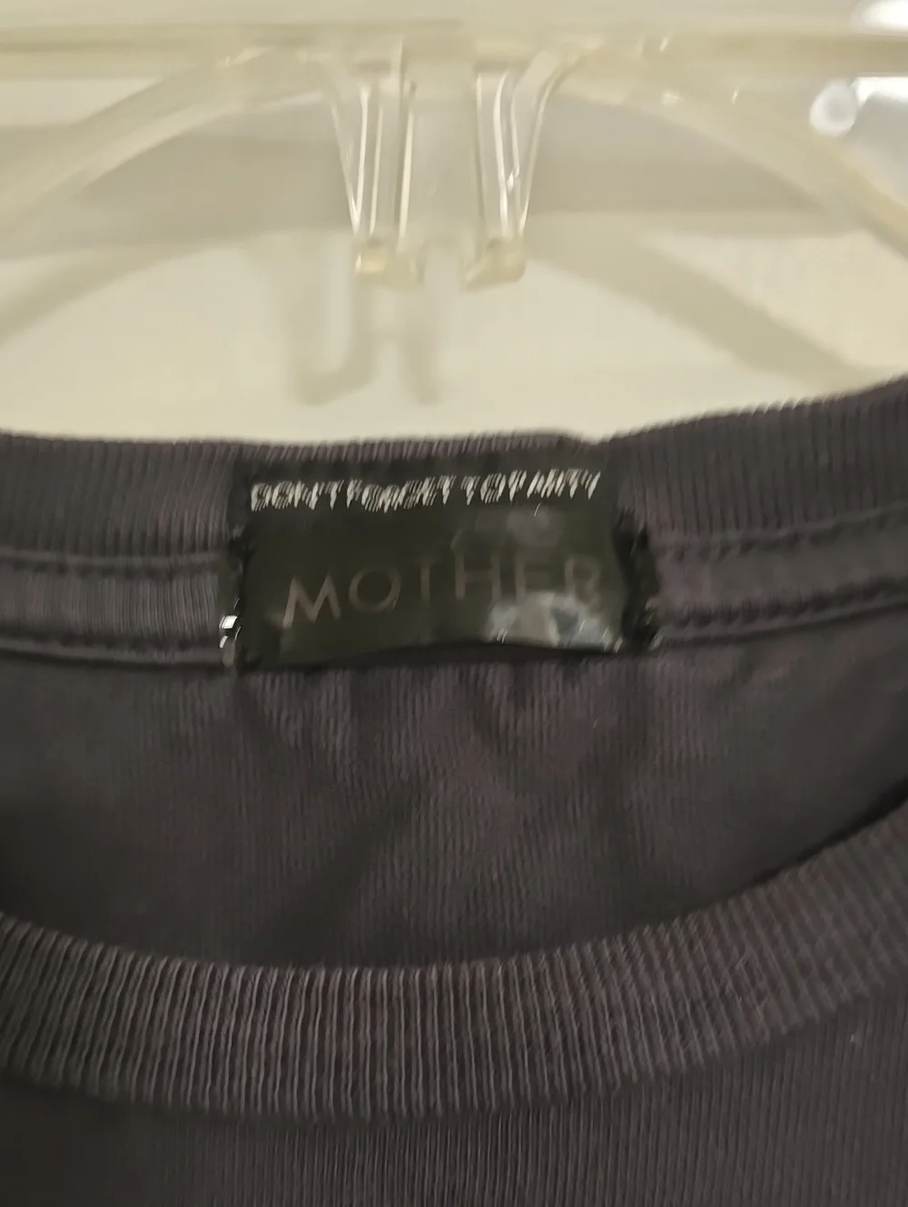 MOTHER Dark Charcoal Demolition Derby Crewneck Tee